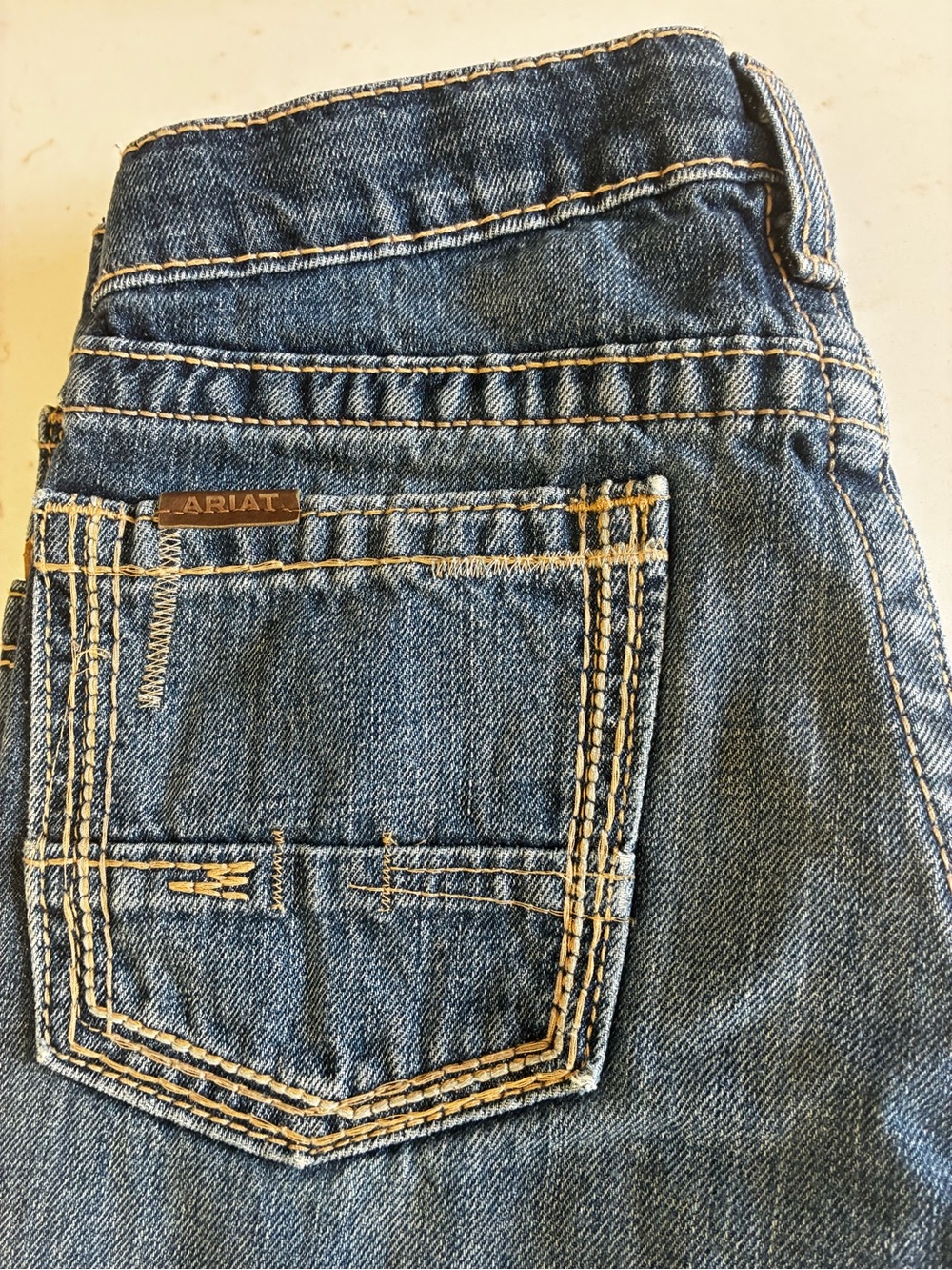 Ariat Women's Medium Blue Bootcut Jeans with Contrast Stitching